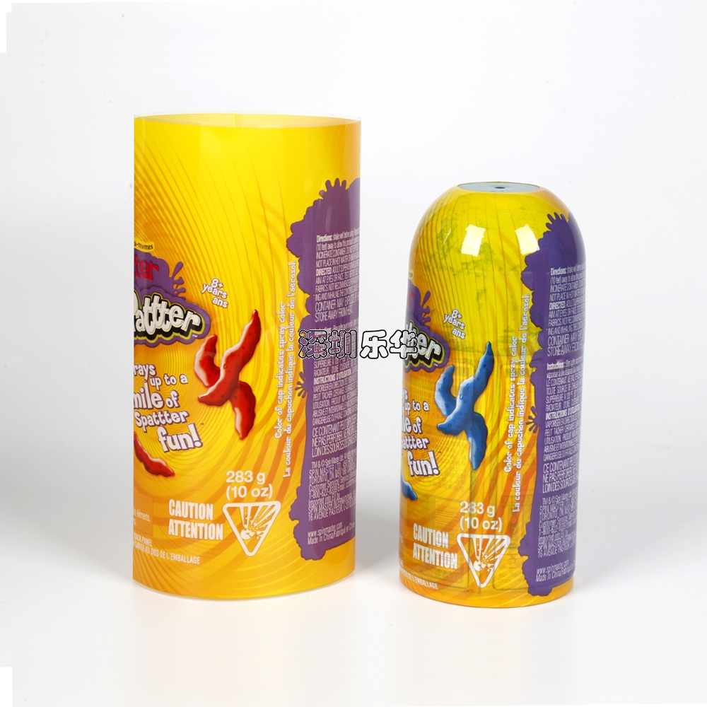 樂華包裝噴霧劑瓶PVC印刷標(biāo)簽加工定制